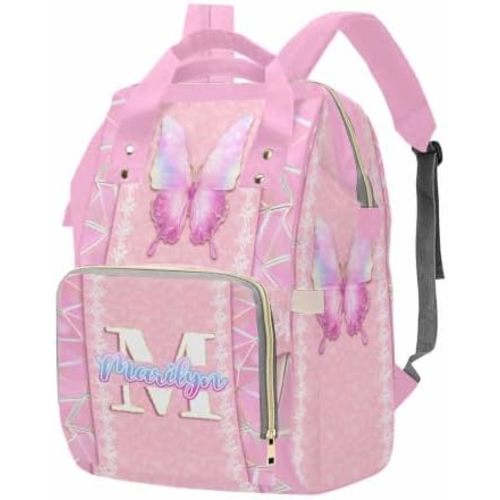 Expandable Personalized Diaper Bag, Large Space for Daily Baby Essentials, Baby Shower Gifts for New Mothers