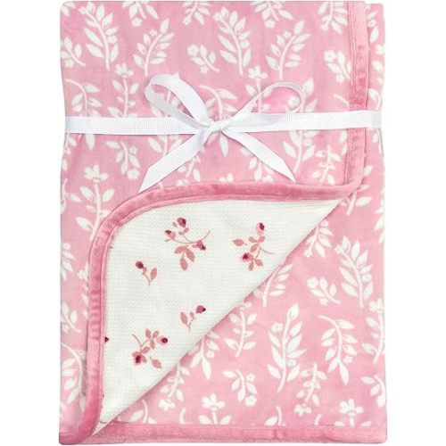Modern Moments by Gerber Cozy-Soft Unisex Baby Blankets - Multi-use for Baby, Baby Essentials