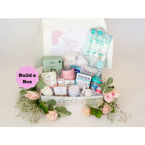 Build a Luxury Postpartum Care Package | Baby Shower Gift | New Mom Gift Box | Pregnancy Gift Basket | Gifts for Expecting New Moms