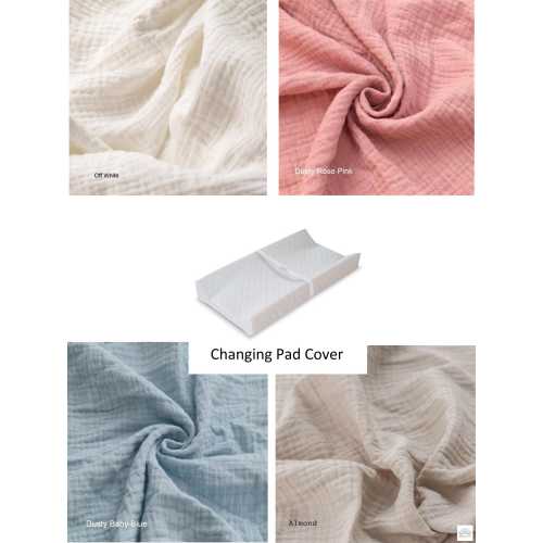 Organic Cotton Gauze Changing Pad Cover: Custom Size