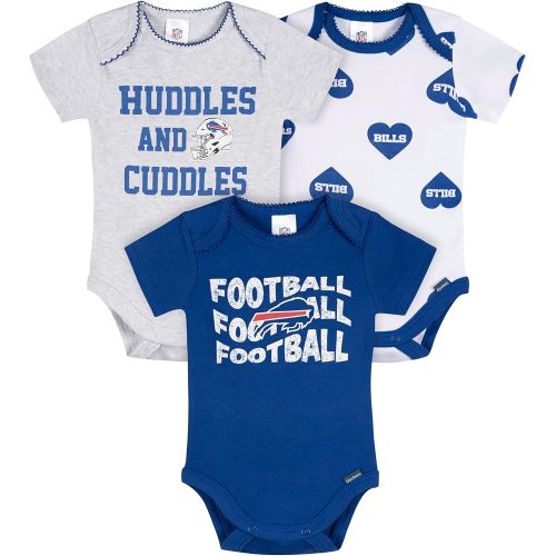Gerber NFL Baby Girls 3-Pack Onesie Bodysuit
