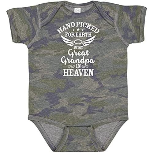 inktastic Handpicked for Earth By My Great Grandpa in Heaven Baby Bodysuit