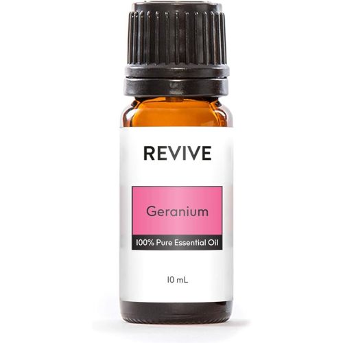 Geranium Essential Oil by Revive Essential Oils - 100% Pure Therapeutic Grade, for Diffuser, Humidifier, Massage, Aromatherapy, Skin & Hair Care