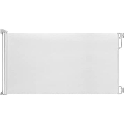 EasyBaby Extra Wide Retractable Baby Gate, 33" Tall, Extends up to 71" Wide, White/Child Safety Baby Gates, Pet Retractable Gates for Stairs, Doorways, Hallways, Indoor and Outdoor