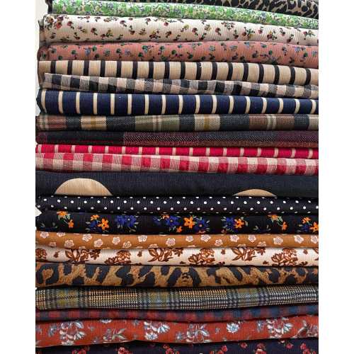 Printed Cotton Babywale Corduroy - Fine Wale Corduroy