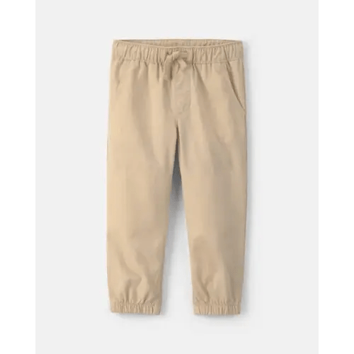 Toddler Boy Canvas Pull-On Pants - Khaki | Carter's