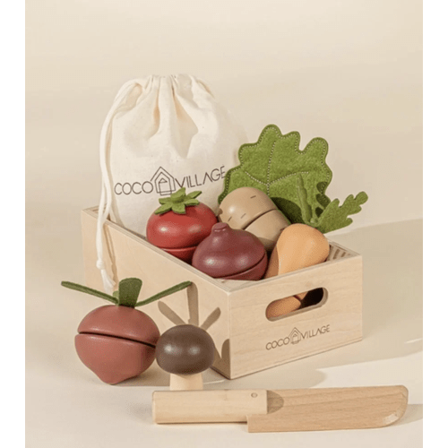Wooden Vegetables Play Set
