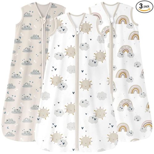 Unnivoll Baby Sleep Sack 6-12 Months 100% Organic Cotton 0.5 TOG