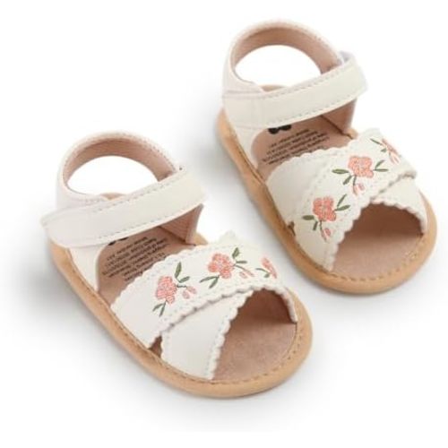 Infant Baby Boys Girls Sandals Summer Baby Wedding Dress Flat Shoes Newborn Crib Shoes First Walkers Prewalkers Shoes