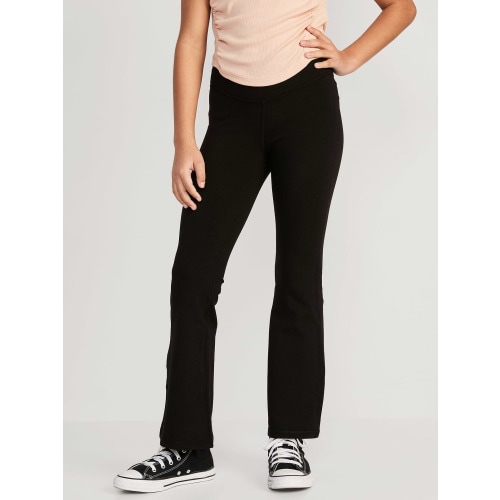 High-Waisted PowerChill Crossover Flared Leggings for Girls
