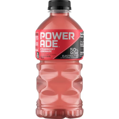 POWERADE Strawberry Lemonade Electrolyte Sports Drink Bottle, 28 fl oz