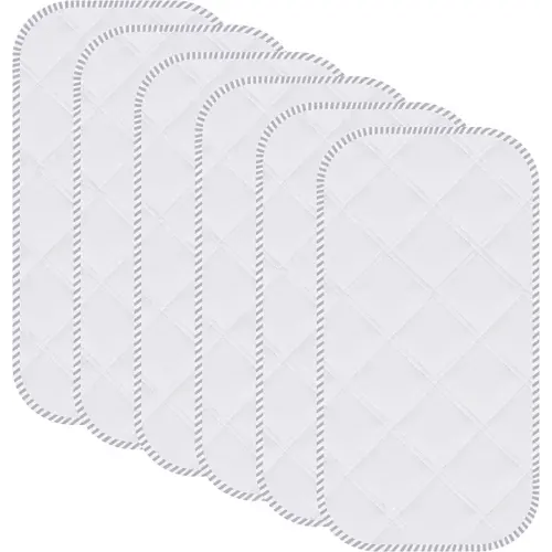 Sunny zzzZZ 6 Pack Baby Waterproof Changing Pad Liners - Quilted Thicker Ultra Soft Changing Table Cover Liners - Durable & Easy to Clean - White - 23" x 11"