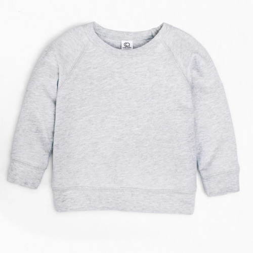 Colored Organics Brooklyn French Terry Pullover 3-6M Grey