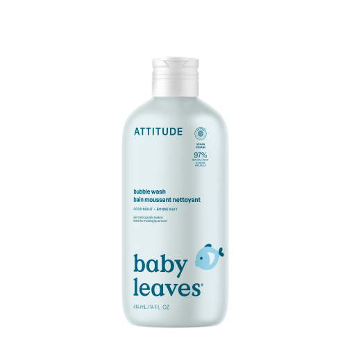 Attitude Baby Leaves Bubble Wash - Good Night