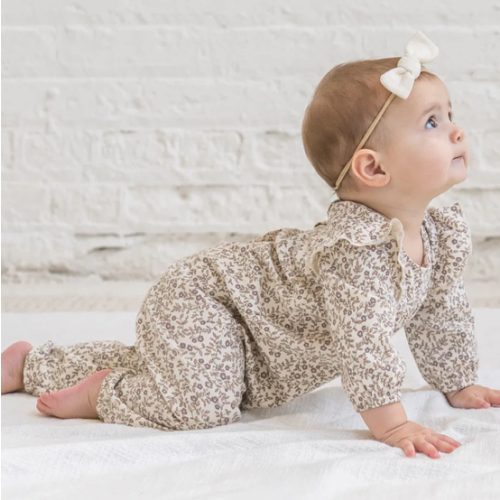 Jine Ruffle Sleeve Romper - Aurora Floral, 0-3mo