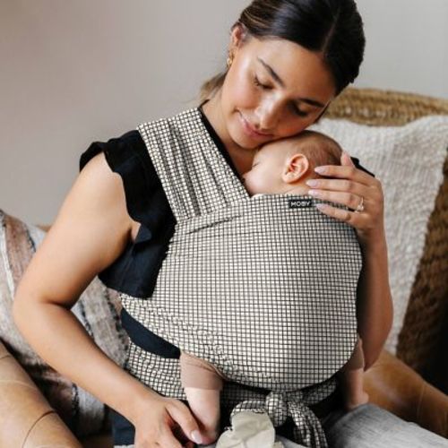 Moby Classic Wrap Baby Carrier - Prairie Check: Cotton, Hip Carrier, Facing-In Front Carrier