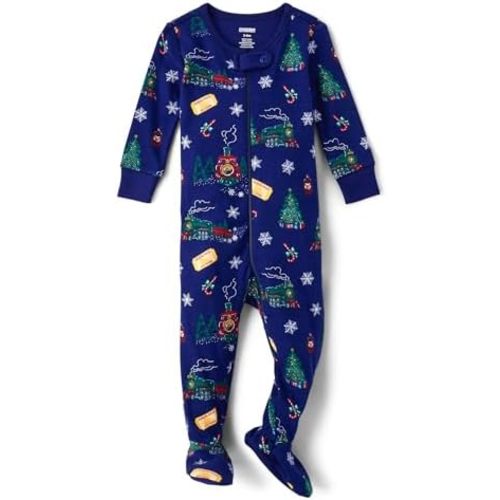 Gymboree Baby And Newborn 100% Cotton Long Sleeve Zip Front Footed One Piece,sleep & Play Gymmies