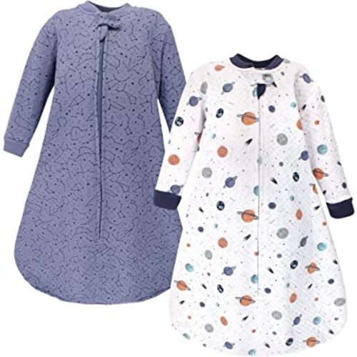 Hudson Baby Unisex BabyPremium Quilted Long Sleeve Sleeping Bag and Wearable Blanket