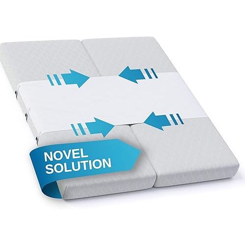 Twin to King Bed Converter | No Slipping | Innovative Solution as Bed Bridge for Couples & Families | Split King Gap Filler for Adjustable Bed, Installed in < 5 Min