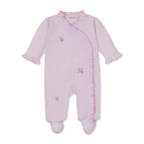 SCE Victorian Roses Pink Hand Emb. Footie