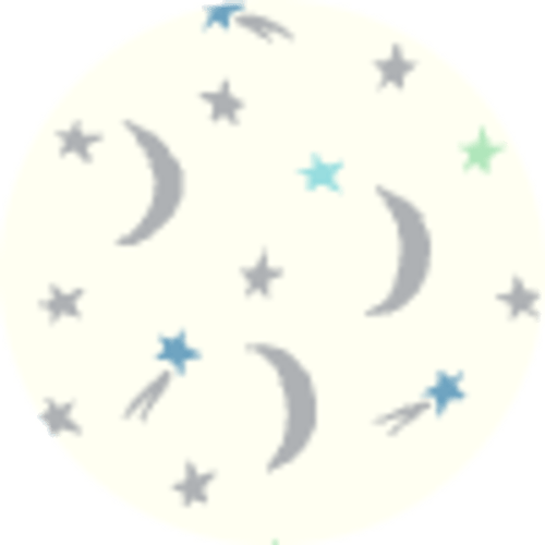 Organic babysuit shortie in starry night | Primary.com