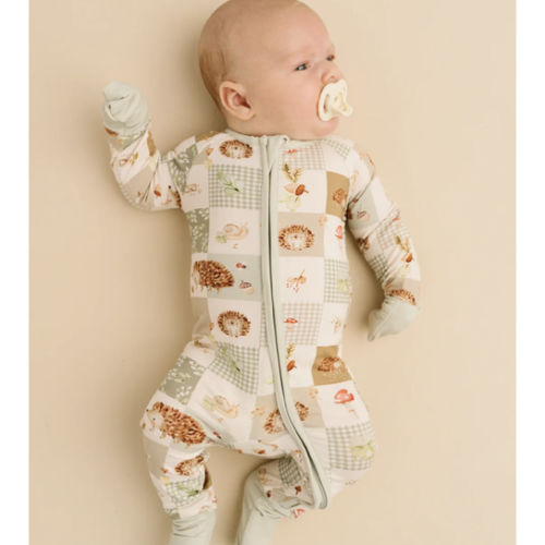 Hedgehog Patchwork Bamboo Sleeper – Little One Shop Co.