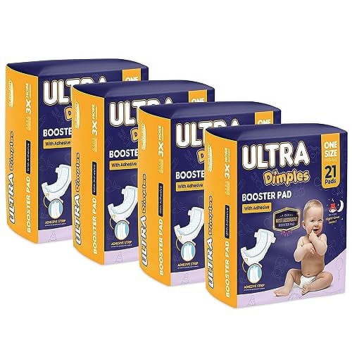 Inspire Ultra Dimples Absorbent Diaper Liner, Booster Pads for Diapers One Size, 84 Total Sheets