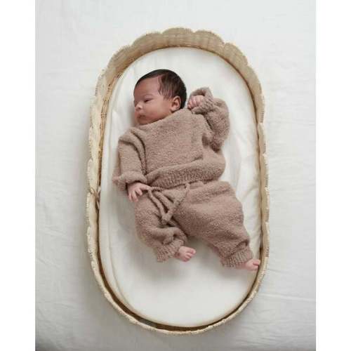 Fuzzy Boxy Sweater, Taupe - 7AM Enfant | Maisonette