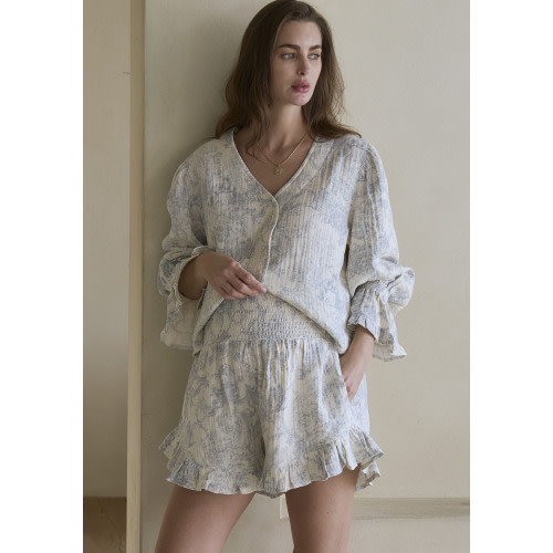 LUXE RUFFLED MUSLIN SET