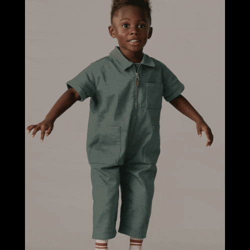 Toddler Day Out™ Cropped Jumpsuit - Green - Otter Avenue | Carter's