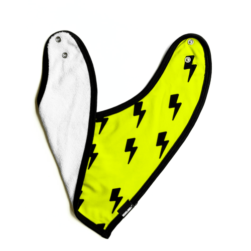 Bamboo Bandana Bib in Neon Electric Lime x Jagger