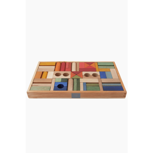Rainbow Blocks in Tray | 54 Pieces