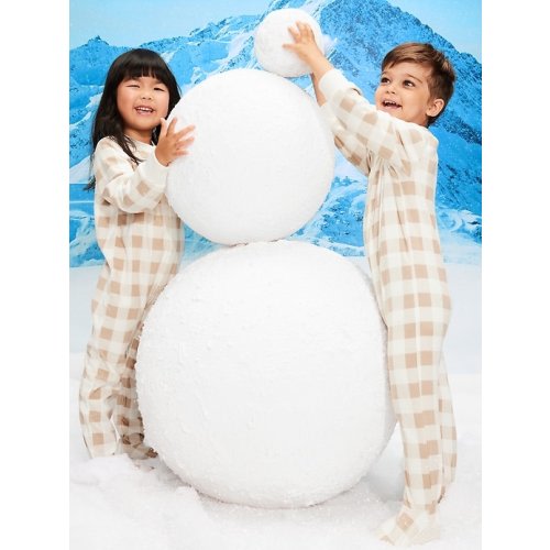 Old Navy, 2-Way-Zip Microfleece Pajama One-Piece for Toddler & Baby, 4T
