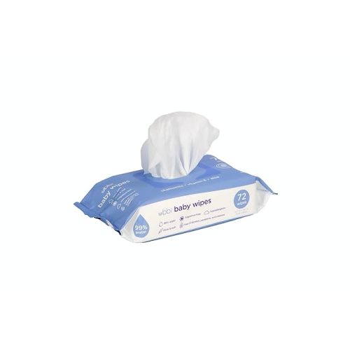 Ubbi Fragrance-Free Baby Wipes, 99% Water Based, Plant Based Wipes, Hypoallergenic for Sensitive Skin with Chamomile, Vitamin E & Aloe, EWG Verified, Value Pack, 3 Pack (216 Wipes Total)