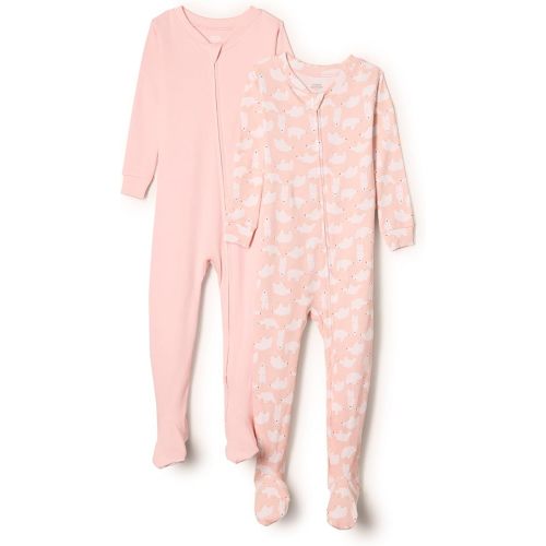 Amazon Essentials x Sofia Grainge Unisex Toddlers and Babies' Snug-Fit Cotton Footed Pajamas