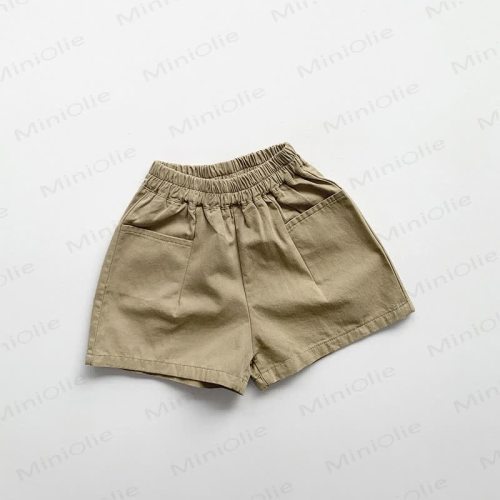 Toddler Cotton Solid Color Shorts