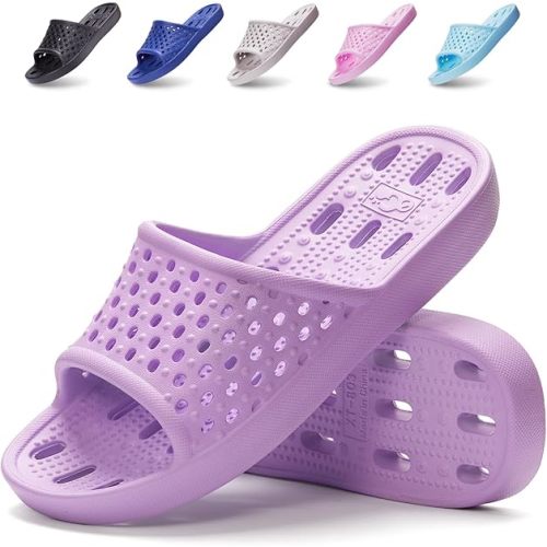 Shower Shoes - Size 6W - Purple