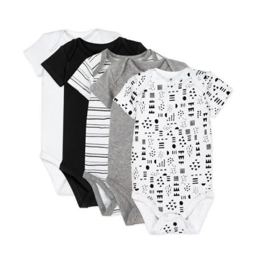 5-Pack Organic Cotton Short Sleeve Bodysuits | Honest Baby Clothing