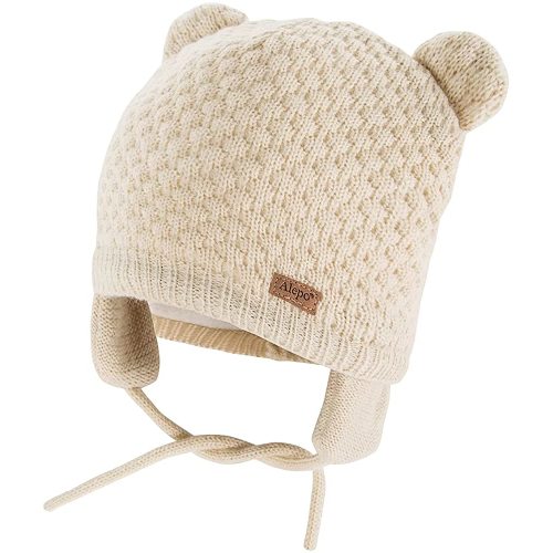 Winter Beanie Hat for Baby Kids Toddler Infant Newborn, Earflap Cute Warm Fleece Lind Knit Cap for Boys Girls