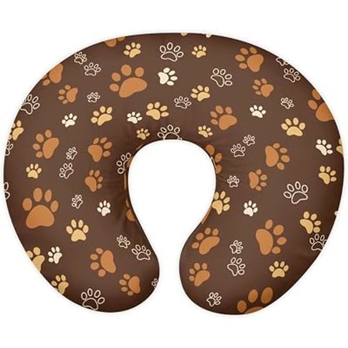 Paw Print Breastfeeding Pillow Slipcover for Baby Breast Feeding Pillow for Women Pillowcase Baby Essentials
