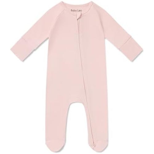 Baby Leo Unisex Pajama – Double Zipper 100% Cotton Long Sleeve Footie Pj
