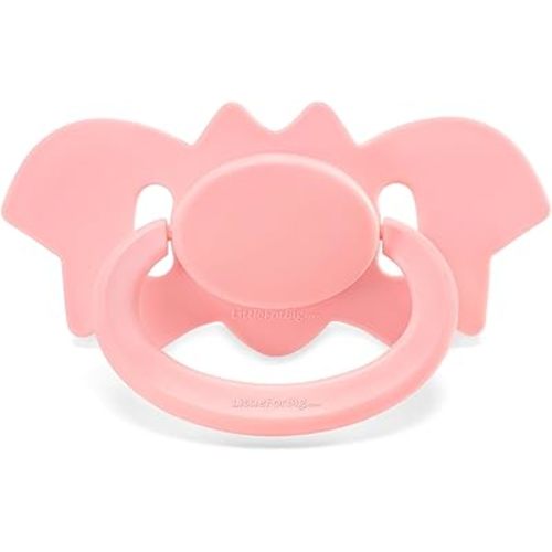 LittleForBig Bigshield Generation-II Adult Sized Pacifier - Baby Bat Pacifier Pink