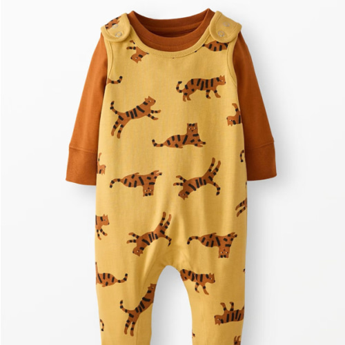 Baby Long Sleeve T-Shirt & Overalls Set | Hanna Andersson