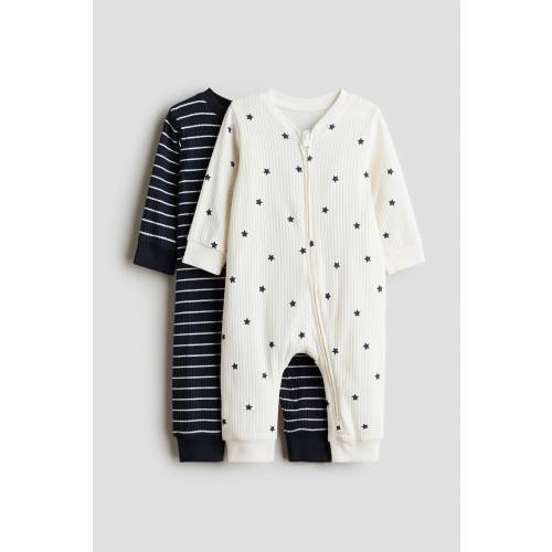 2-PACK COTTON PAJAMA JUMPSUITS
