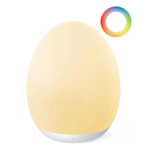 JolyWell Night Light for Kids, Baby Night Light with 7 Colors Changing Mode & Stepless Dimming, Nursery Night Light BPA Free,Rechargeable Egg Night Light for Breastfeeding 1h Timer & Touch Control