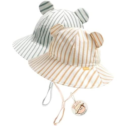 FURTALK Baby Sun Hat Infant Toddler Hat UPF 50+ Bucket Hat for Baby Boys Girls Beach Hat with Wide Brim