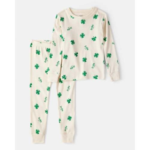 Baby St. Patrick's Day 100% Cotton Snug Fit 2-Piece Pajamas - Ivory | Carter's
