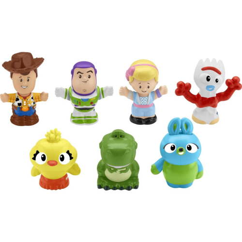 Disney Toy Story 7 Friends Pack Little People Figure Set with Woody & Buzz Lightyear for Toddlers