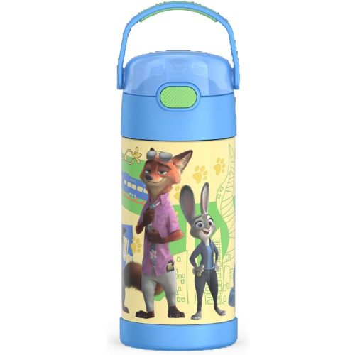 THERMOS FUNTAINER Water Bottle with Straw, 12oz, Zootopia