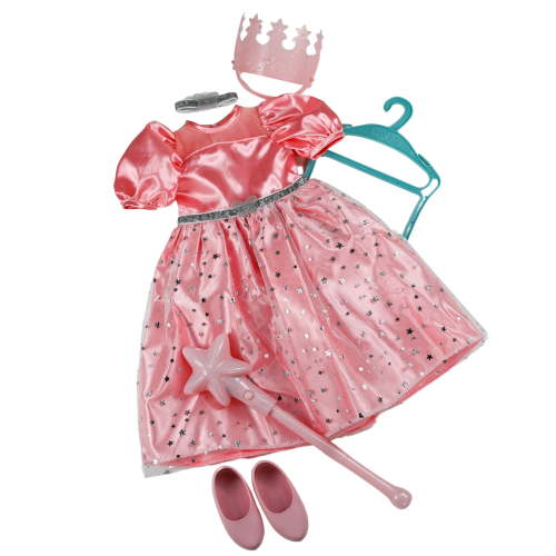 My Life As Wizard of Oz Glinda Good Witch Fashion Set for 18-inch Doll, 6 Pieces Included; Pink Color
